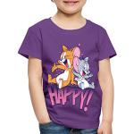 Lila SPREADSHIRT Tom und Jerry Kinder T-Shirts mit Maus-Motiv maschinenwaschbar Größe 110 
