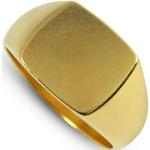 Silberne Goldringe gebürstet aus vergoldet handgemacht für Herren Größe 58 