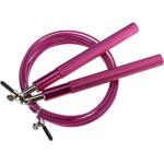 Springseil Premium Aluminium Speed Rope mit Länge Einstellbar Anti-Rutsch-Griffe Stahlseil in PVC Eingelegt Für Training Fitness Für Kinder und Erwachsene,Rosa