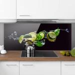 Weiße Bilder-Welten Küchenrückwände aus Glas selbstklebend Breite 100-150cm, Höhe 0-50cm, Tiefe 0-50cm 