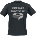 Sprüche T-Shirt - What Would MacGyver Do - S bis XXL - für Männer - Größe M - schwarz
