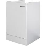 Weiße Loftscape Küchenunterschränke aus MDF Breite 0-50cm, Höhe 50-100cm, Tiefe 50-100cm 