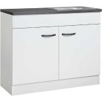 Weiße Moderne Star Möbel Küchenunterschränke Breite 100-150cm, Höhe 50-100cm, Tiefe 0-50cm 