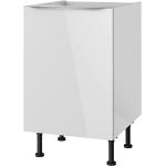 Weiße Optifit Küchenunterschränke aus MDF Breite 0-50cm, Höhe 50-100cm, Tiefe 50-100cm 