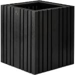 Schwarze Skandinavische 45 cm Nachhaltige Runde Pflanzkübel & Blumentöpfe 45 cm aus Holz Indoor 