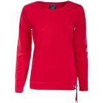 Rote Unifarbene Casual Langärmelige S`QUESTO Damensweatshirts aus Jersey Größe S 