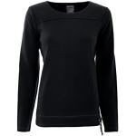 Schwarze Unifarbene Casual Langärmelige S`QUESTO Damensweatshirts aus Jersey Größe M 