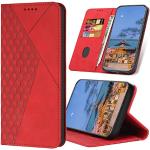 Rote Samsung Galaxy J4 Cases 2018 Art: Flip Cases mit Bildern aus Leder stoßfest 