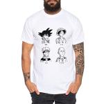 Weiße Naruto T-Shirts für Herren Größe M 