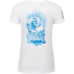 Blaue Statement-Shirts aus Baumwolle für Damen Größe M 