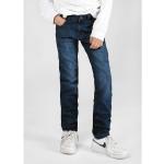 Blaue Unifarbene Staccato Slim Jeans für Kinder aus Baumwolle für Jungen Größe 170 