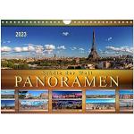 Städte der Welt, Panoramen (Wandkalender 2023 DIN