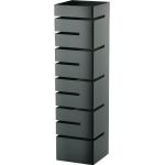 Stalgast Edelstahl Buffet-Ständer hoch, Einschübe winklig, 150x150x570 mm (BxTxH), schwarz - BB5001570