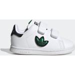 Grüne adidas Stan Smith Pailletten-Sneaker mit Glitzer mit Klettverschluss in Normalweite für Kinder Größe 25 