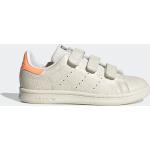 Orange adidas Stan Smith Pailletten-Sneaker mit Pailletten mit Klettverschluss in Normalweite für Kinder Größe 30,5 