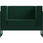 Dunkelgrüne Designer-Sofas pulverbeschichtet aus Aluminium Breite 100-150cm, Höhe 100-150cm, Tiefe 50-100cm 2 Personen 