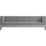 Graue Designer-Sofas pulverbeschichtet aus Aluminium Breite 50-100cm, Höhe 200-250cm, Tiefe 50-100cm 2 Personen 