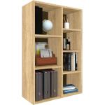 Beige Moderne Bücherregale aus Eiche Breite 100-150cm, Höhe 100-150cm, Tiefe 0-50cm 