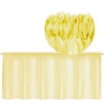 Gelbe Unifarbene Scheibengardinen & Küchengardinen aus Textil transparent 