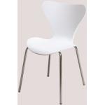 Weiße Moderne Sklum Esszimmerstühle & Küchenstühle aus Metall stapelbar 