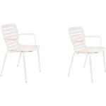 Reduzierte Weiße Moderne Zuiver Gartenstühle & Balkonstühle aus Polyrattan stapelbar Breite 50-100cm, Höhe 50-100cm 