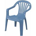 Hellblaue Kinder Gartenstühle stapelbar Breite 0-50cm, Höhe 0-50cm, Tiefe 0-50cm 