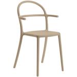 Beige Kartell Designer Stühle Outdoor Höhe 50-100cm, Tiefe 50-100cm 