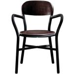 Stapelbarer Sessel Pipe metall schwarz holz natur Variante Holz - Magis - Holz natur