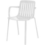 Weiße Minimalistische Magis Designer Stühle aus Metall stapelbar Höhe 50-100cm, Tiefe 50-100cm 
