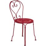 Rote Moderne Fermob 1900 Terrassenmöbel aus Metall stapelbar Höhe 50-100cm, Tiefe 0-50cm 