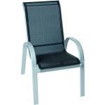 Reduzierte Schwarze Merxx Amalfi Gartenstühle & Balkonstühle aus Textil stapelbar 2-teilig 