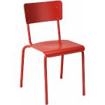 Rote Designer Stühle stapelbar Breite 0-50cm, Höhe 0-50cm, Tiefe 0-50cm 