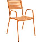 Stapelstuhl mit Armlehnen Lamello Schaffner AG orange, Designer Schaffner, 87x54x60 cm