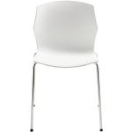 Weiße Mayer Sitzmöbel Esszimmerstühle & Küchenstühle aus Metall stapelbar Breite 50-100cm, Höhe 50-100cm, Tiefe 50-100cm 