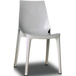 Weiße Transparente Stühle stapelbar 4-teilig 