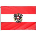 Europameisterschaft Österreich Flaggen & Österreich Fahnen mit Tiermotiv 