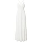 Beige Unifarbene Ärmellose Maxi Lange Abendkleider mit Reißverschluss aus Polyester Handwäsche für Damen Größe L für den für den Sommer 