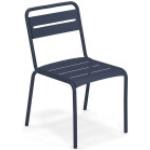 Dunkelblaue Minimalistische EMU Gartenmöbel Star Designer Stühle 