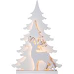 Braune Moderne 50 cm LED-Weihnachtsbäume aus Holz 