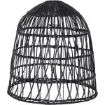Schwarze Geflochtene Moderne Lampenschirme aus Rattan 