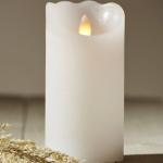 Weiße 15 cm LED Kerzen mit beweglicher Flamme 1-teilig 