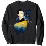 Schwarze Star Trek Data Herrensweatshirts Größe S 