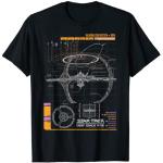 Schwarze Star Trek Deep Space Nine T-Shirts für Damen Größe S 