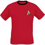 Rote Star Trek T-Shirts für Herren Größe L 