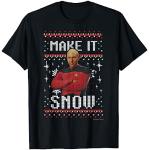 Schwarze Star Trek The Next Generation T-Shirts für Herren Größe S Weihnachten 