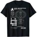 Schwarze Star Trek T-Shirts für Herren Größe S 
