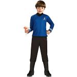Schwarze Langärmelige Star Trek Karnevalshosen & Faschingshosen aus Polyester für Kinder Größe 116 