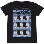Schwarze Langärmelige Star Trek T-Shirts aus Baumwolle für Damen Größe XXL 
