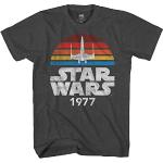 Anthrazitfarbene Star Wars X-Wing T-Shirts für Herren Größe 5 XL 