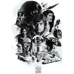Reduzierte Bunte Star Wars XXL Poster & Riesenposter 